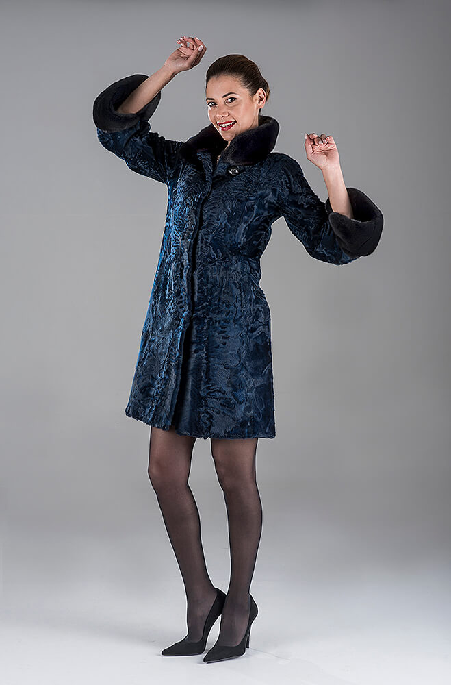 Blue Swakara Coat